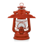 Reflektorschirm für Baby Special 276, rote Sturmlaterne mit klarem Glas, ideal für Gartenbeleuchtung.
