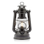 Feuerhand LED Laterne Baby Special 276 in mattem Schwarz mit traditionellem Design und moderner LED-Technologie.