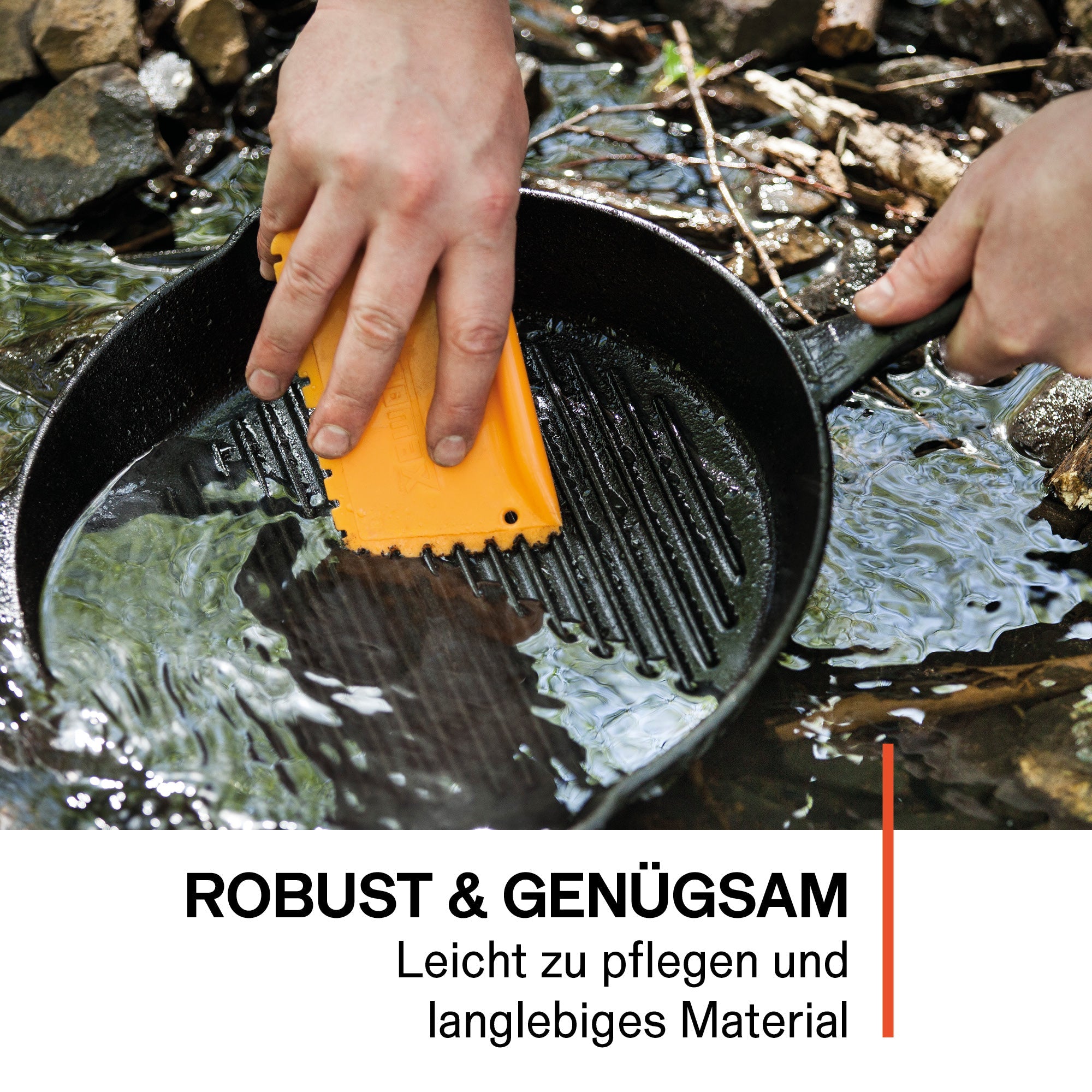 Grill-Feuerpfanne mit Stiel