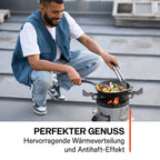 Grill-Feuerpfanne mit Stiel
