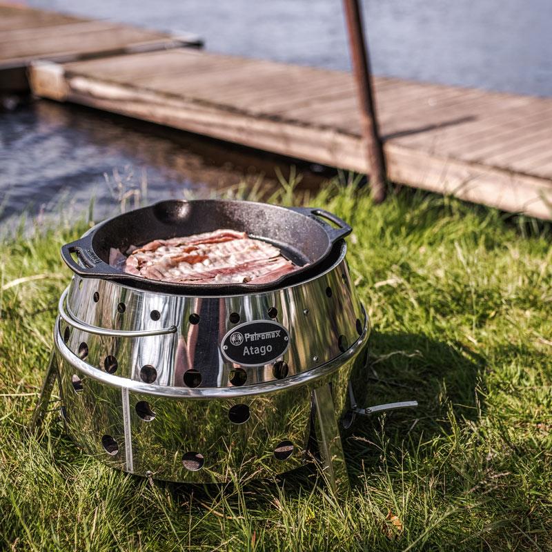 Grill-Feuerpfanne mit Henkel