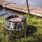 Grill-Feuerpfanne mit Henkel