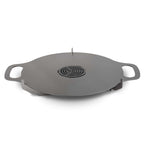 Atago Grillplatte aus 3 mm starkem Stahl mit verschiedenen Temperaturzonen für vielseitigen Grillgenuss.