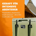 Kühlbox KX50 inkl. Sitzkissen, Korb & Trennbrett, olivcool