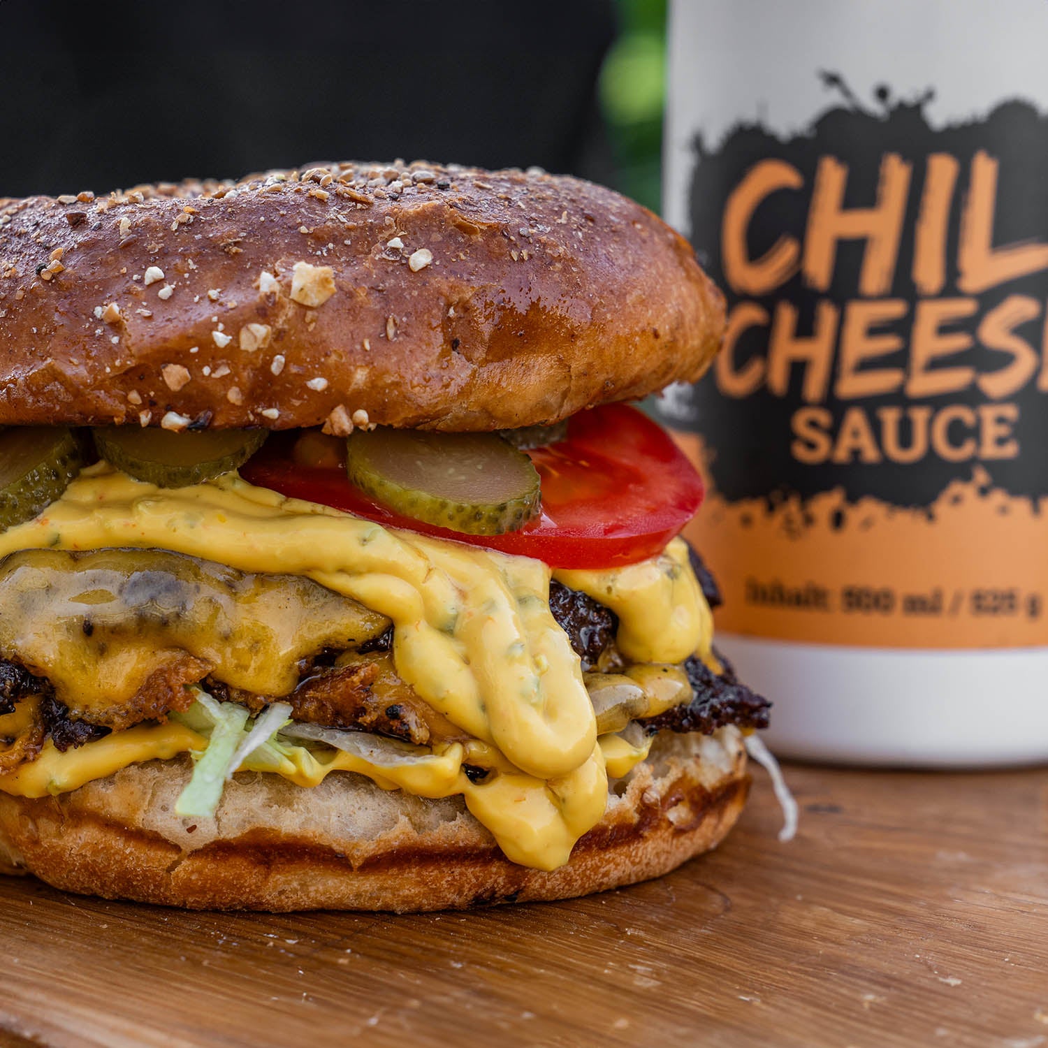 Burger mit Sizzle Brothers Sauce für das Burger Special