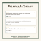 Das sagen die Testleser über Batida & Foxi – Ein Abenteuer in den Bergen. Positive Rückmeldungen und Bewertungen.