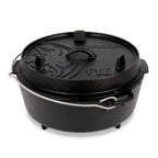 Feuertopf (Dutch Oven) von Petromax, 5.5L mit Füßen, ideal für Kochen am offenen Feuer.