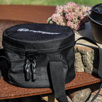 Transporttasche Feuertopf & Grill in schwarz, ideal für das sichere Mitnehmen von Dutch Ovens