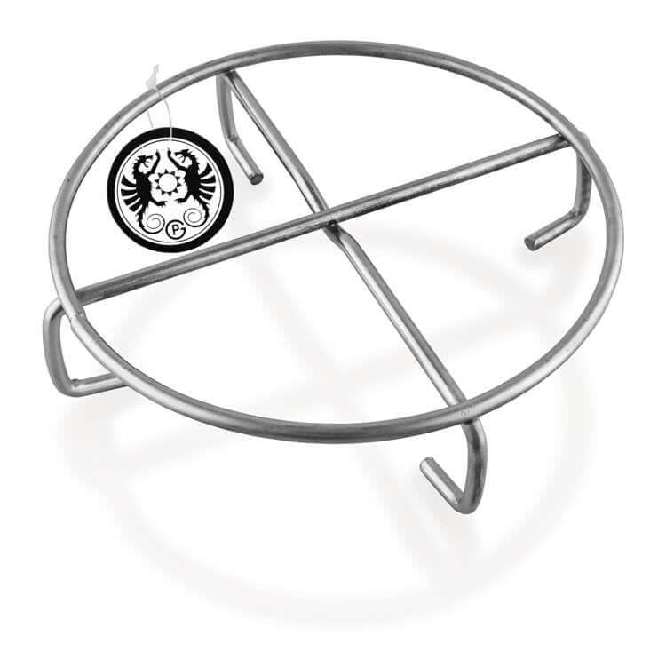 Untersetzer Feuertopf aus Metall, ideal für heiße Gefäße, schützt Oberflächen und ermöglicht präzises Servieren.
