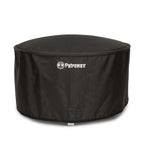 Abdeckhaube für Tyropit in schwarz mit Petromax Logo, schützende kuppelförmige Konstruktion.