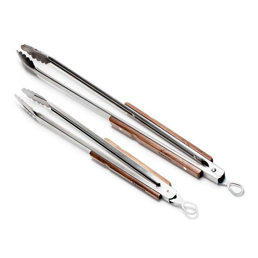 Grill- und Kohlenzange aus hochwertigem Edelstahl mit ergonomischem Griff für sicheres Arbeiten am Grill.